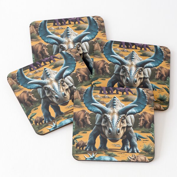 Item preview, Dinosaur Pattern (Triceratops) designed and sold by PatronesKawai.