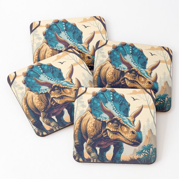 Item preview, Dinosaur Pattern (Triceratops) designed and sold by PatronesKawai.