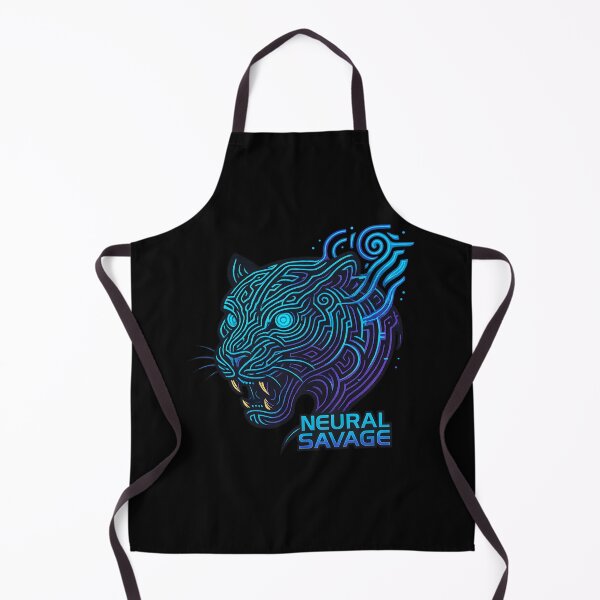 Item preview, Neural Savage Cyber Panther Emblem designed and sold by MysticArtisan.