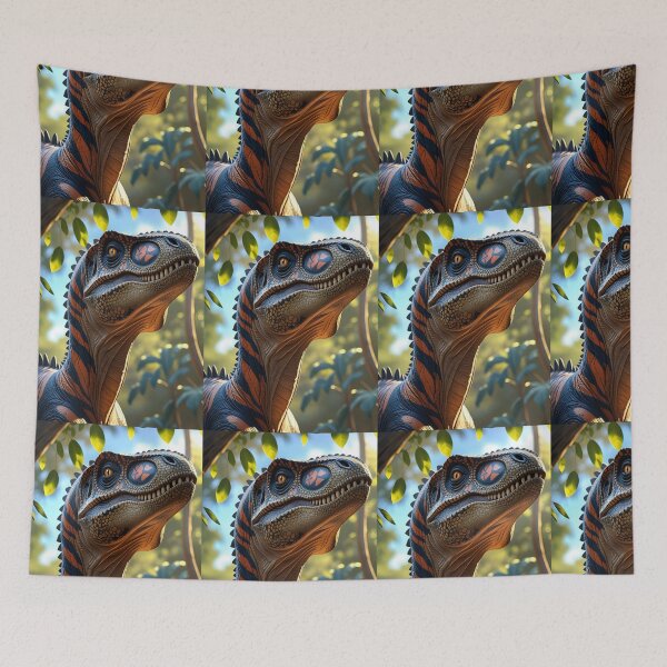 Item preview, Dinosaur Pattern (Velociraptor) designed and sold by PatronesKawai.
