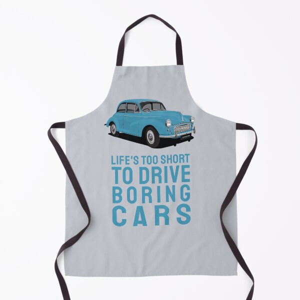 Item preview, Life's too short to drive boring cars with Morris Minor in blue designed and sold by knappidesign.