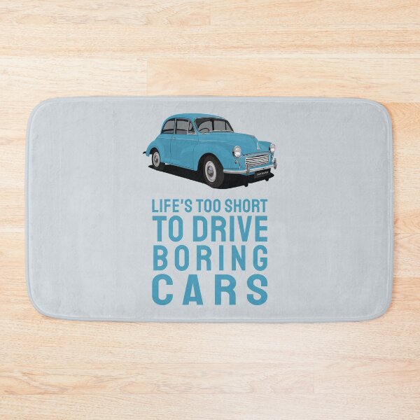 Item preview, Life's too short to drive boring cars with Morris Minor in blue designed and sold by knappidesign.