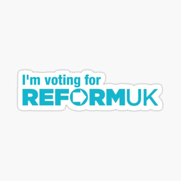 Item preview, I'm voting for Reform UK designed and sold by Reformer.