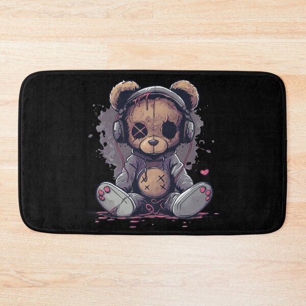 Item preview, Cute teddy bear listening to music designed and sold by drizzd.