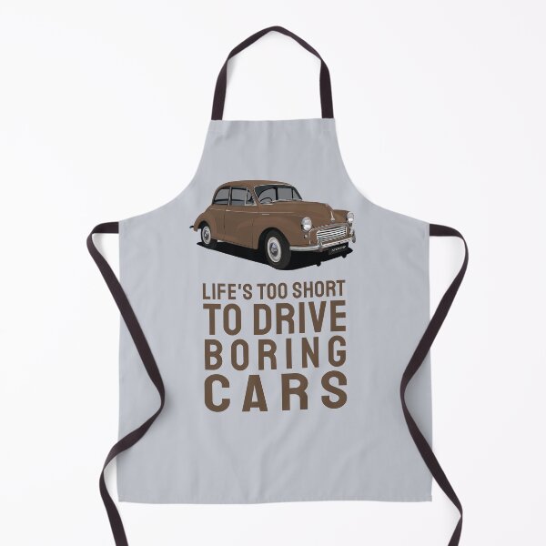 Item preview, Life's too short to drive boring cars with Morris Minor in brown designed and sold by knappidesign.