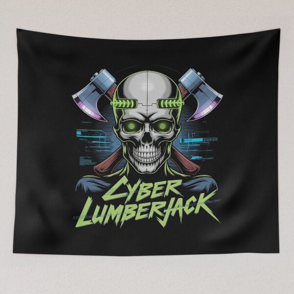 Item preview, Cyber Lumberjack Skull designed and sold by SignumShop.