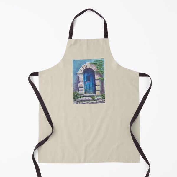 Item preview, Gouache Painting - Blue Door designed and sold by Sky-99.