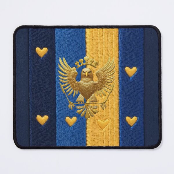 Item preview, Ukrainian Pride Embroidered Design with Bold Eagle and National Colors designed and sold by ArtDesignTp.