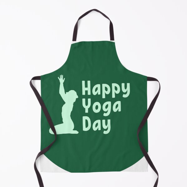 Item preview, Happy Yoga Day – Minimalist Green Design Sticker designed and sold by Breaking Shop.