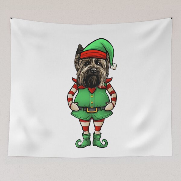 Item preview, Funny Christmas Elf Skye Terrier Dog designed and sold by whyitsme.