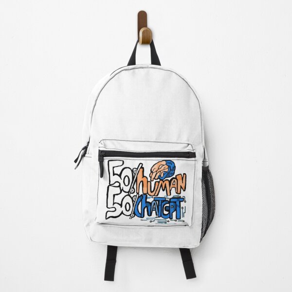 Item preview,  50% Human 50% ChatGPT - Funny AI Art - Tech Brain Design designed and sold by Cherry Prism Designs.