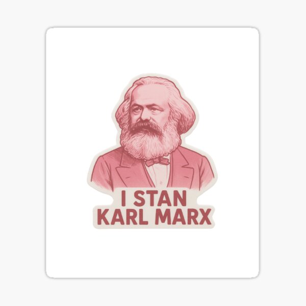 Item preview, I Stan Karl Marx Sticker designed and sold by claracore.