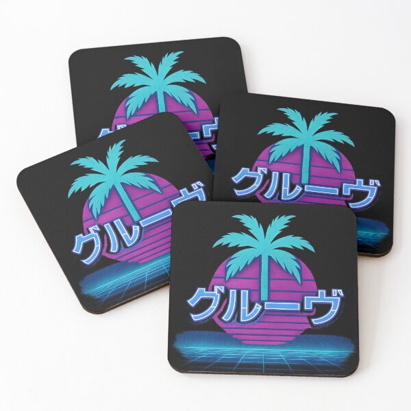 Item preview, Neon Groove Vaporwave Palm Sunset designed and sold by MysticArtisan.