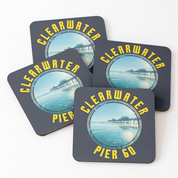 Item preview, Clearwater – Pier 60 (with Yellow Lettering) designed and sold by VelvetRoom.