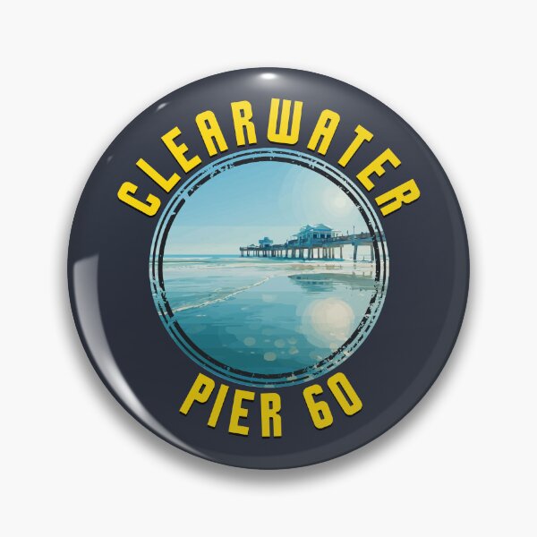 Item preview, Clearwater – Pier 60 (with Yellow Lettering) designed and sold by VelvetRoom.