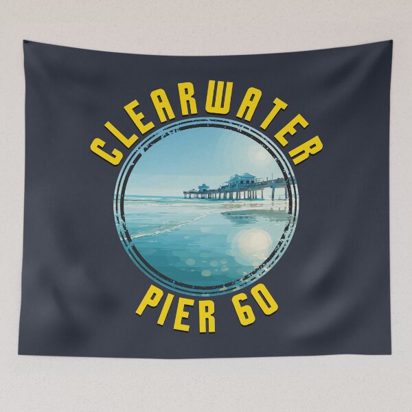 Item preview, Clearwater – Pier 60 (with Yellow Lettering) designed and sold by VelvetRoom.