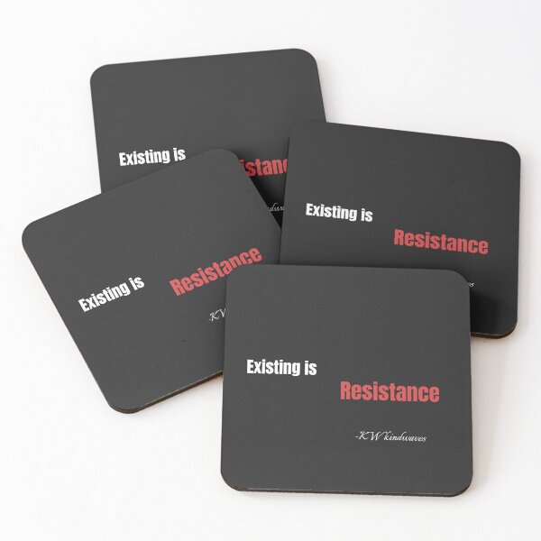 Item preview, Existing Is Resistance – Bold Queer Survival Quote designed and sold by KWkindwaves.