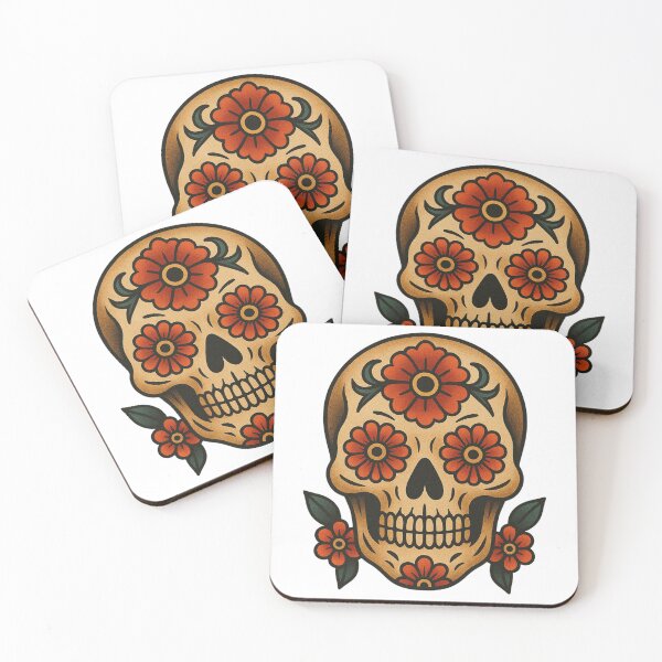 Item preview, Dia de Los muertos skull designed and sold by The lucky Hippy.