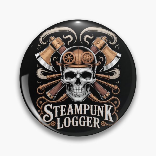Item preview, Steampunk Logger Skull designed and sold by SignumShop.