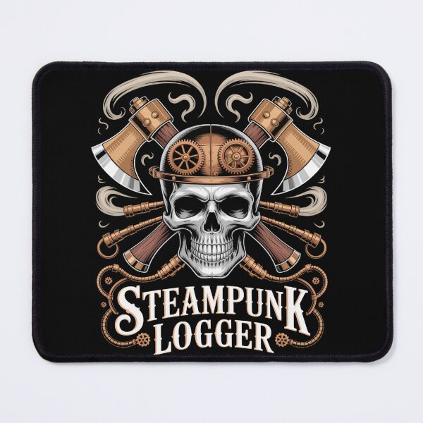 Item preview, Steampunk Logger Skull designed and sold by SignumShop.
