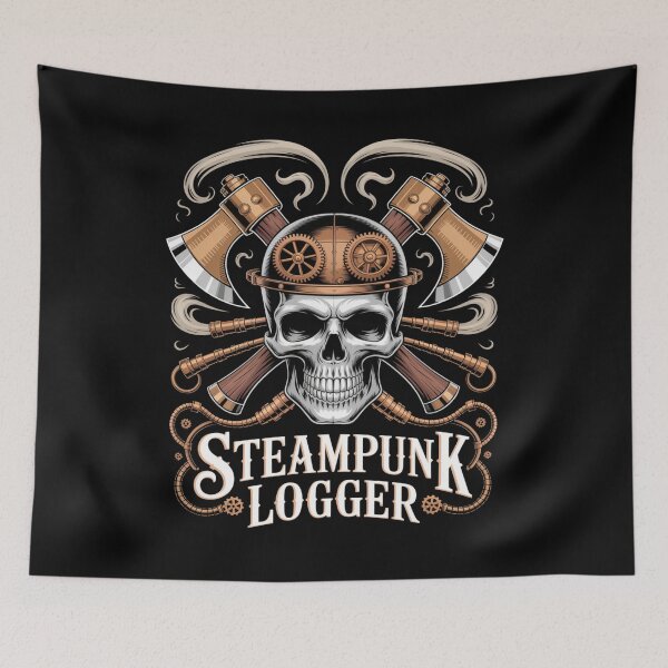 Item preview, Steampunk Logger Skull designed and sold by SignumShop.