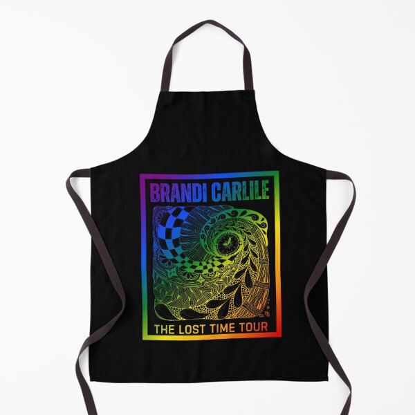 Item preview, Brandi Carlile, Classic pride flag graphic, rainbow abstract clock graphic and text, LGBTQ+, positive vibes, Music festival, designed and sold by PrideBeProud.