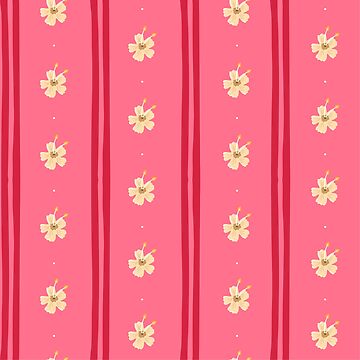 Artwork thumbnail, Hibiscus tropical floral pattern by indysign