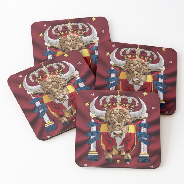 Item preview, Embroidered Spanish Bull Design - Patriotic Animal Apparel designed and sold by ArtDesignTp.
