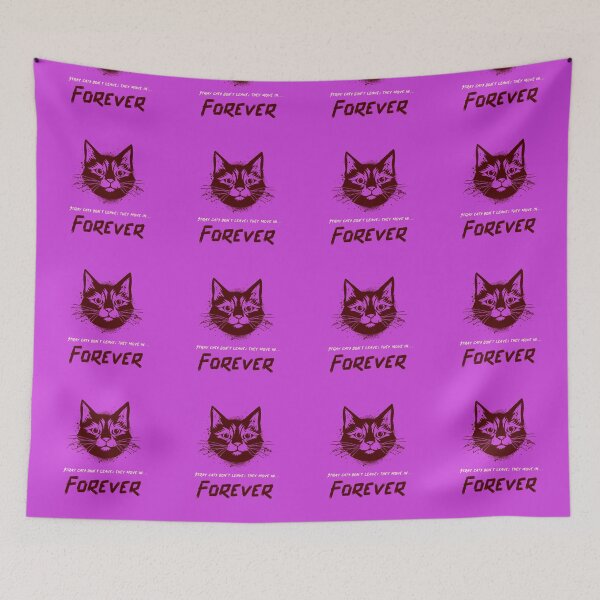 Item preview, Stray cats don’t leave; they move in… forever. designed and sold by Sibyl-Arts.
