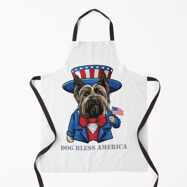 Item preview, Funny 4th of July Skye Terrier Dog Bless America designed and sold by whyitsme.