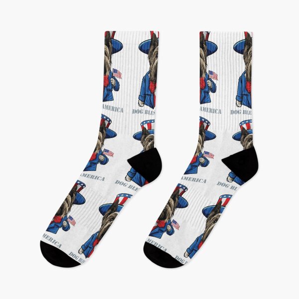 Item preview, Funny 4th of July Skye Terrier  Dog Bless America designed and sold by whyitsme.