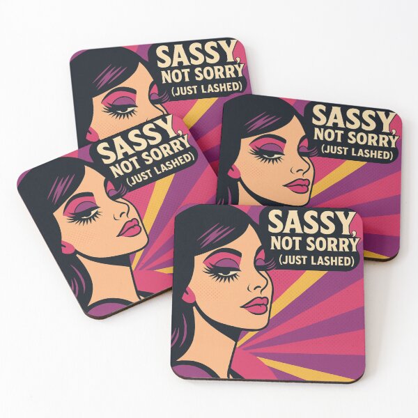 Item preview, Sassy, Not Sorry (Just Lashed) – Pop Art Lash Tech Design designed and sold by Meandmyshop.