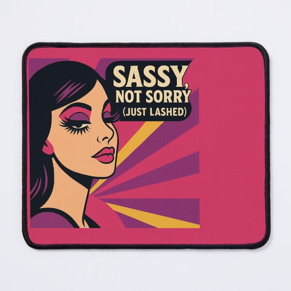 Item preview, Sassy, Not Sorry (Just Lashed) – Pop Art Lash Tech Design designed and sold by Meandmyshop.