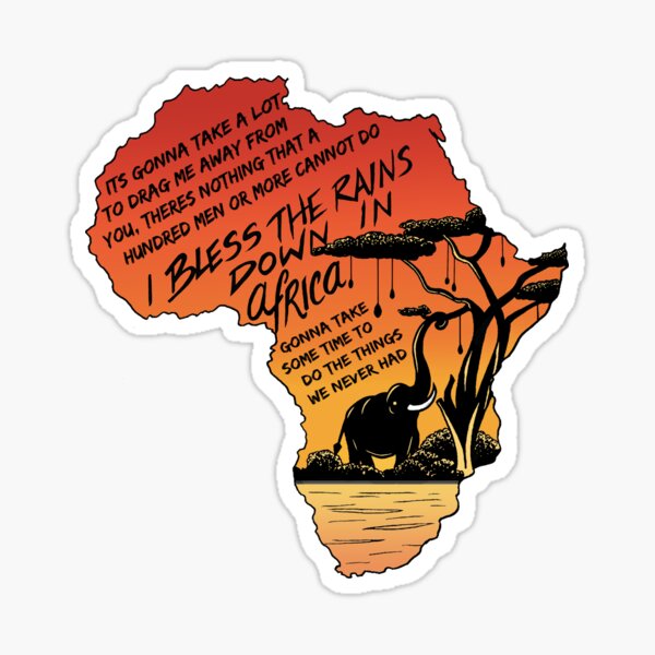 "Africa" Sticker
