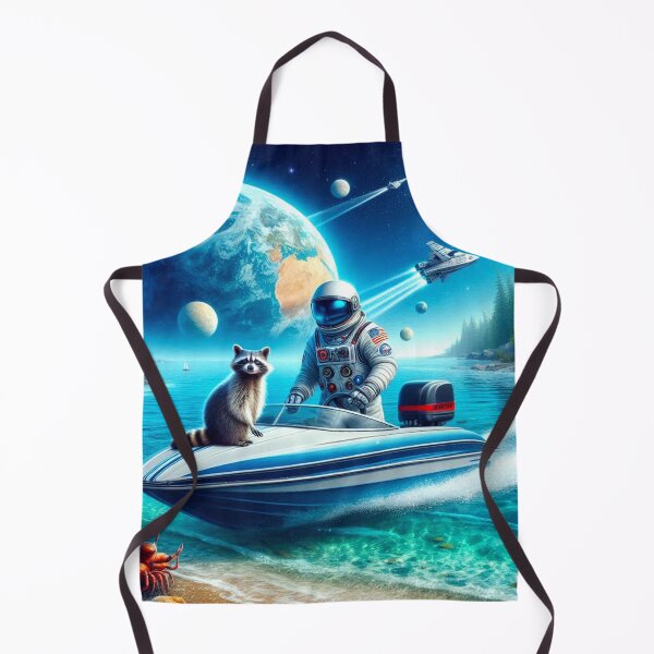 Item preview, astronaut using a speedboat designed and sold by Dogandesighn.