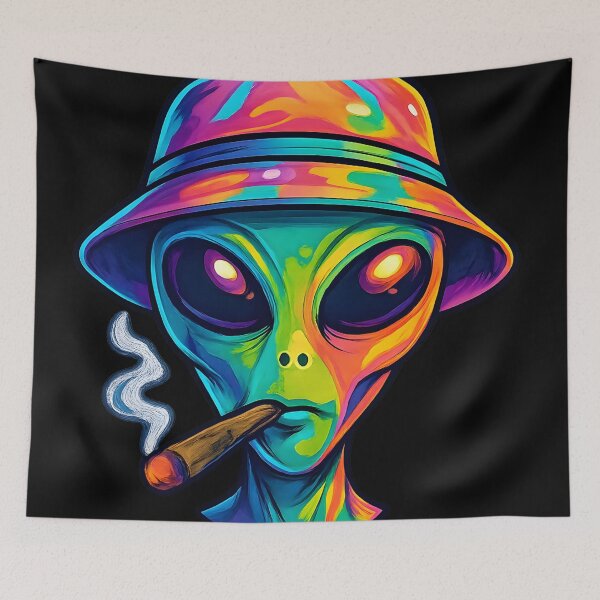 Item preview, Psychedelic Alien designed and sold by Charisma Enigma.