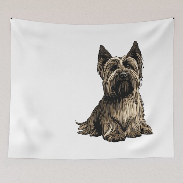 Item preview, Skye Terrier Dog Illustration designed and sold by whyitsme.