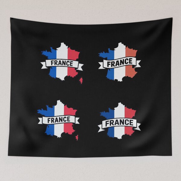 Item preview, France Flag Map designed and sold by Paper Drip.