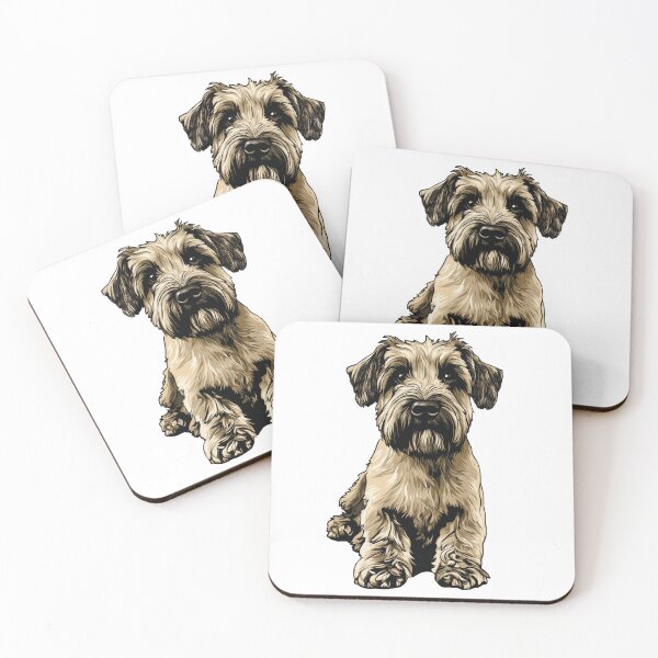 Item preview, Soft Coated Wheaten Terrier Dog Illustration designed and sold by whyitsme.