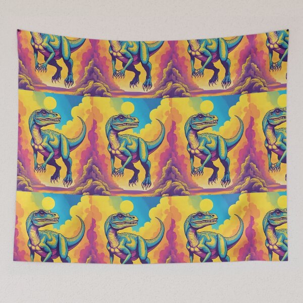 Item preview, Dinosaur Pattern (Velociraptor) designed and sold by PatronesKawai.