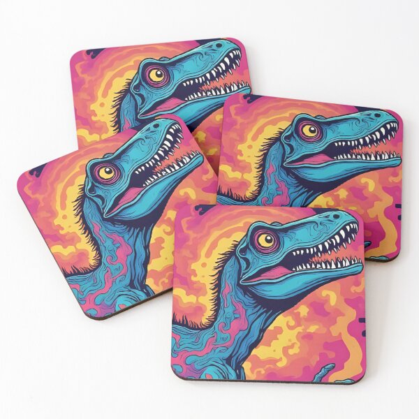 Item preview, Dinosaur Pattern (Velociraptor) designed and sold by PatronesKawai.