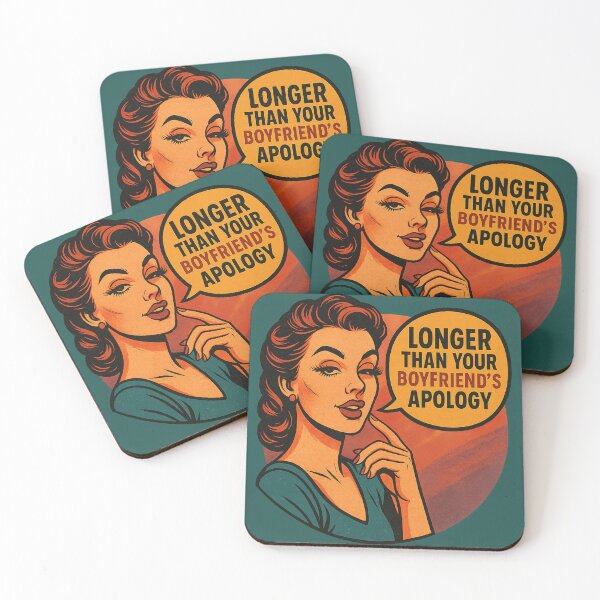 Item preview, Longer Than Your Boyfriend’s Apology – Pop Art Lash Humor Design designed and sold by Meandmyshop.