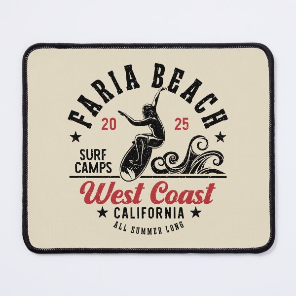 Item preview, Surfing Faria Beach Surf Camp Ventura County California designed and sold by eclecTEEq.