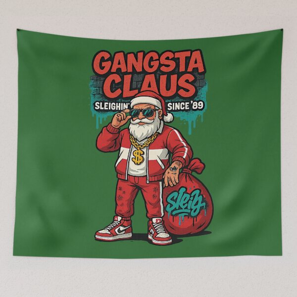 Item preview, Gangsta Claus – Sleighin’ Since ’89 designed and sold by KawaiiFanta.