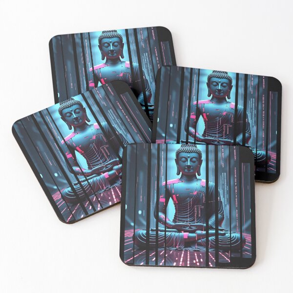 Item preview, Glitching Buddha surrounded by code.1 designed and sold by Neon G.