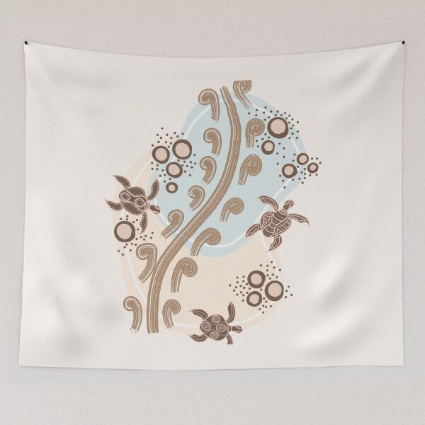 Item preview, Tropical Sea Turtle Beach Pattern Aesthetic designed and sold by TropicalTrails.