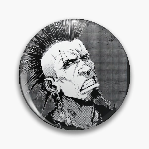 Item preview, Rebelde con mohawk cubierto de tatuajes gritando designed and sold by Piotrek0001.