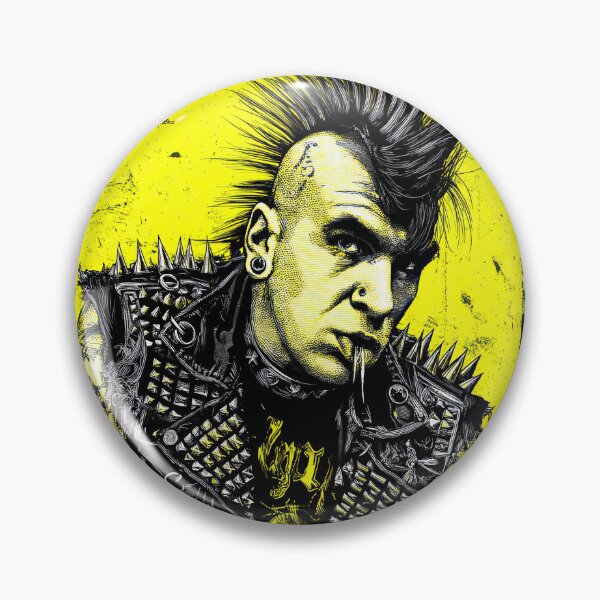 Item preview, Raw Vector Art Of Angry Punk Man designed and sold by Piotrek0001.