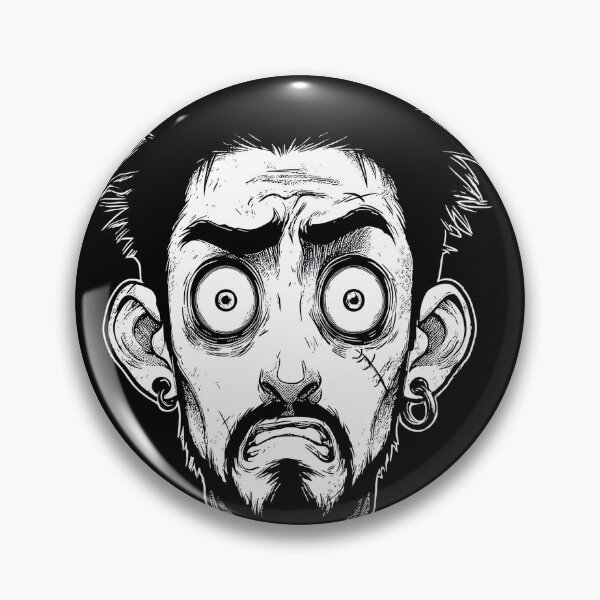 Item preview, Hombre punk intenso con diseño gráfico de mohawk designed and sold by Piotrek0001.