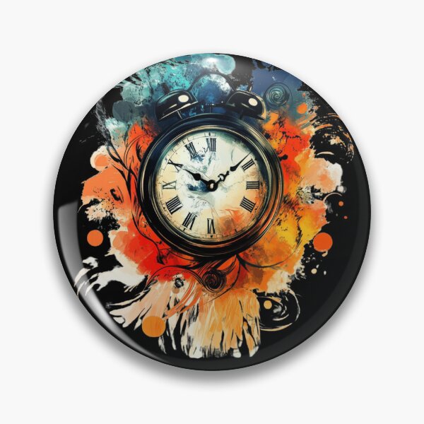 Item preview, Time Explosion – Abstract Vintage Clock Art designed and sold by MomentumbyOla.